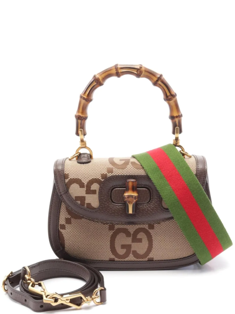 Gucci Pre-Owned 2020 バンブー1947 ハンドバッグ - ニュートラル Gucci Pre-Owned 2020 バンブー1947 ハンドバッグ - ニュートラル