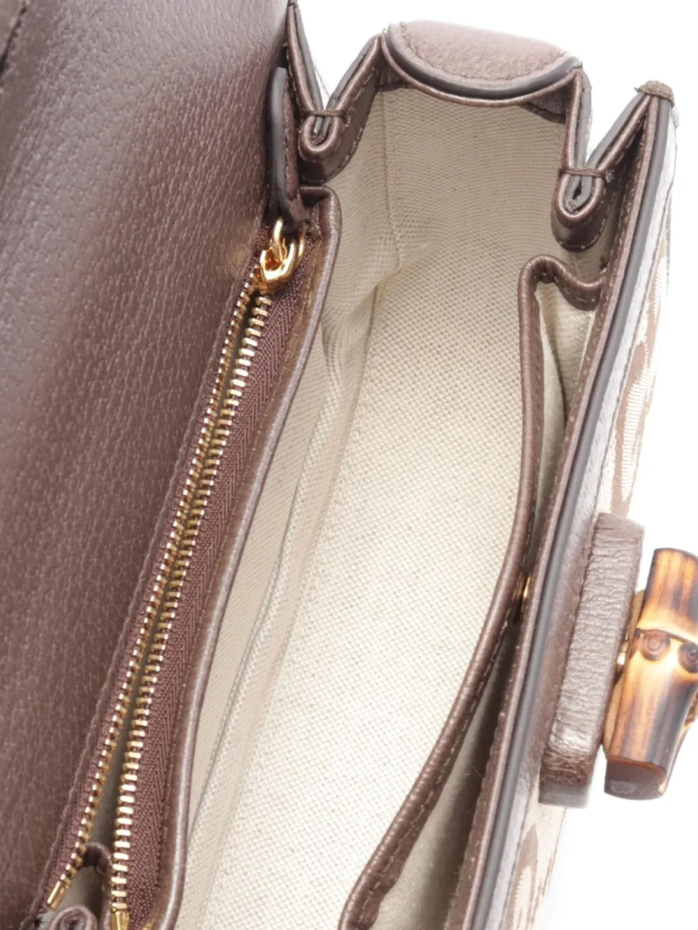 Pre-owned Gucci 2020 Bamboo 1947 Handbag In Neutrals