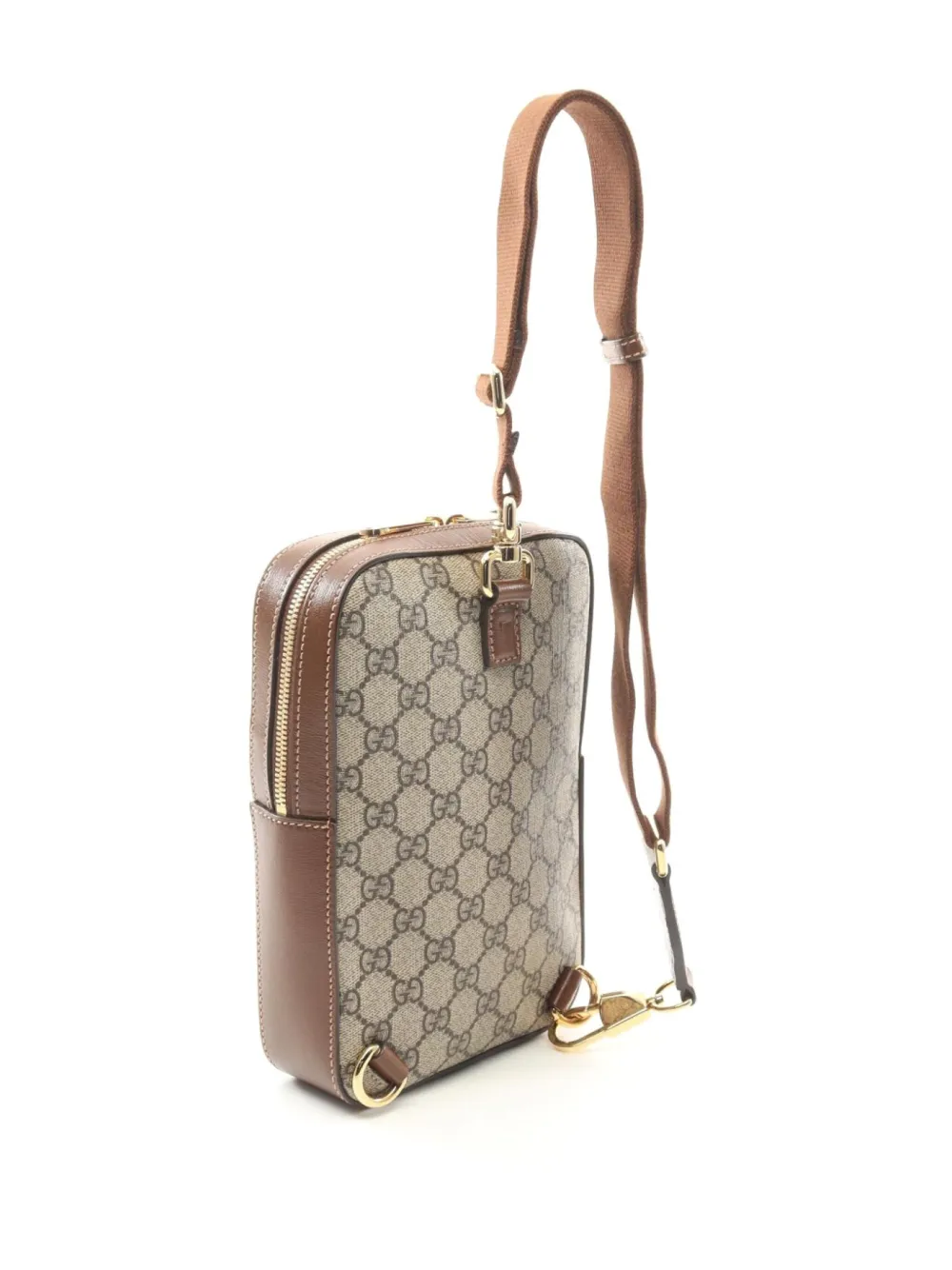 Gucci Pre-Owned 2020s GG Supreme body bag - Beige