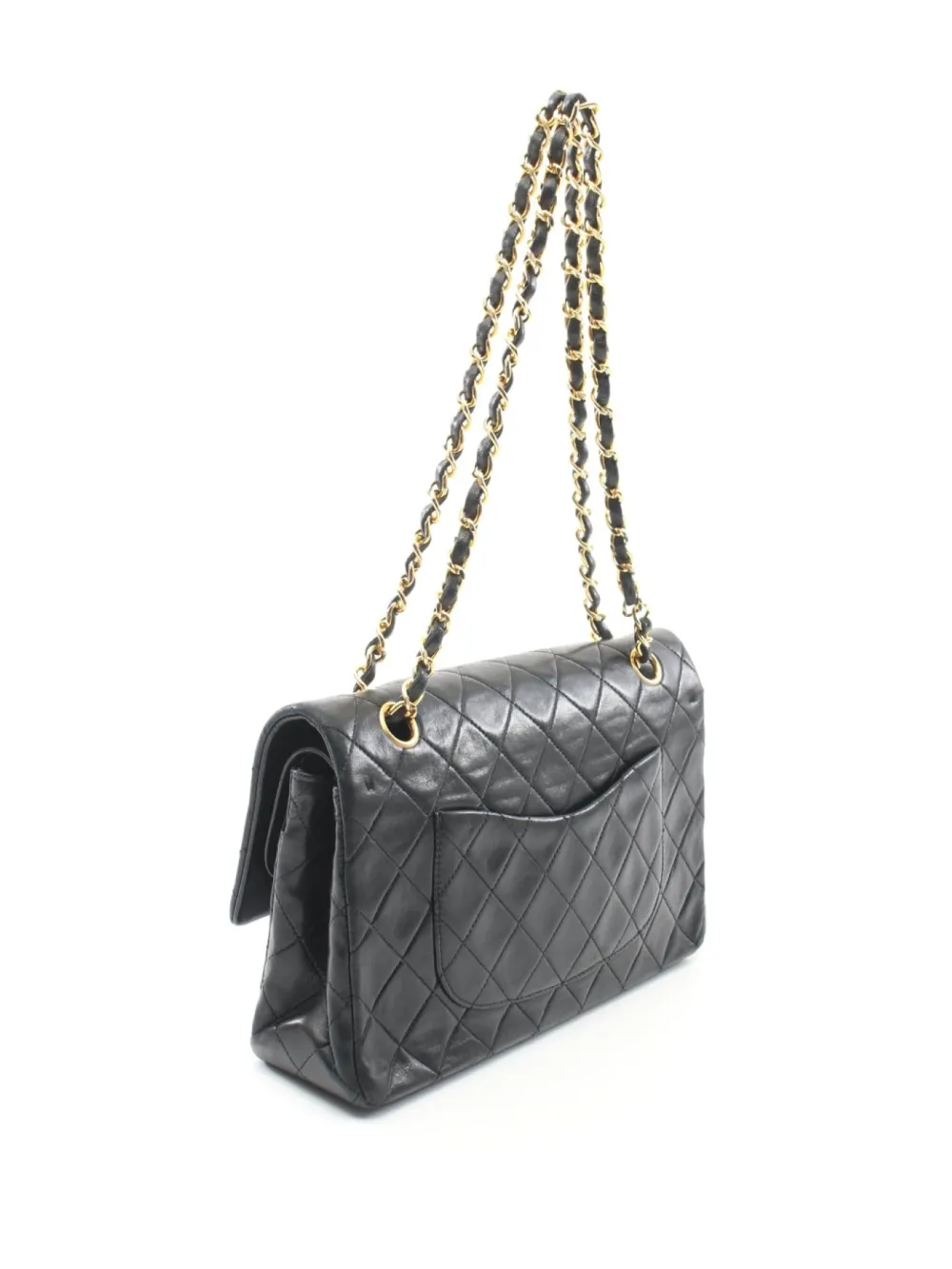 CHANEL Pre-Owned 1989-1991 Double Flap shoulder bag - Zwart