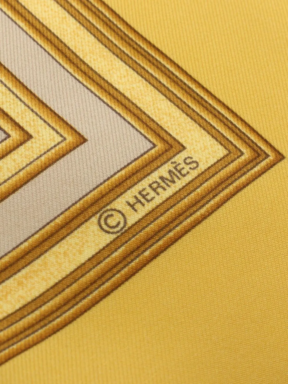 Hermès Pre-Owned 2010s Les Tuileries scarf - Geel