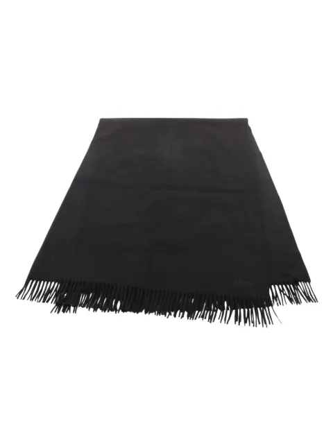 Hermès Pre-Owned 2010s logo-embroidered cashmere scarf