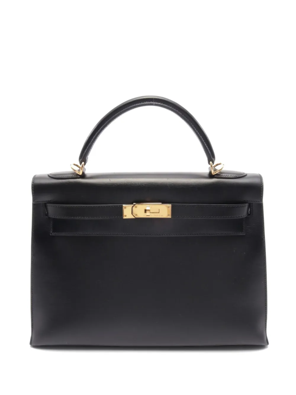 Hermès Pre-Owned 2002 ケリー 32 ハンドバッグ - ブラック Hermès Pre-Owned 2002 ケリー 32 ハンドバッグ - ブラック
