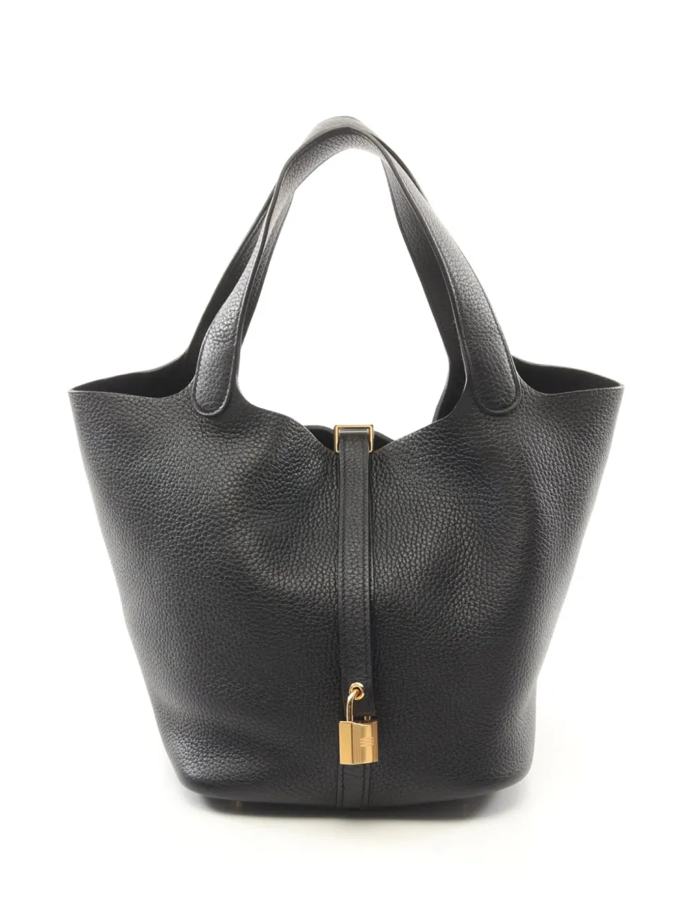 Hermès Pre-Owned 2022 ピコタン MM ハンドバッグ - ブラック Hermès Pre-Owned 2022 ピコタン MM ハンドバッグ - ブラック