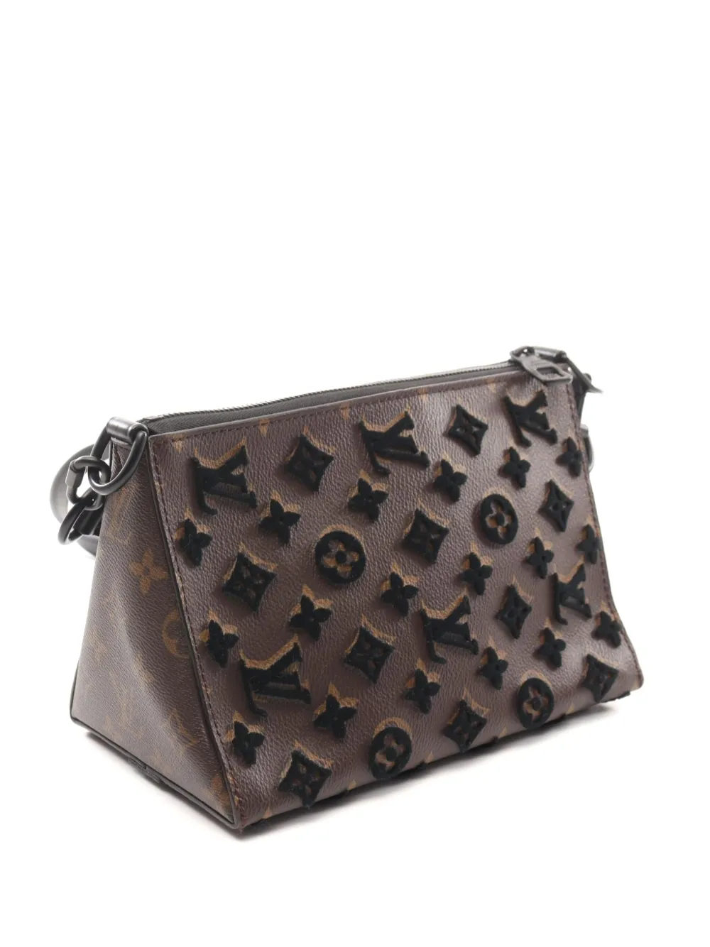 Louis Vuitton Pre-Owned 2019 Triangle Monogram shoulder bag - Bruin