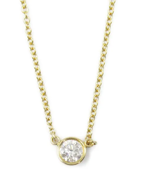 Tiffany & Co. Pre-Owned 2010s 18kt yellow gold By the Yard diamond pendant necklace