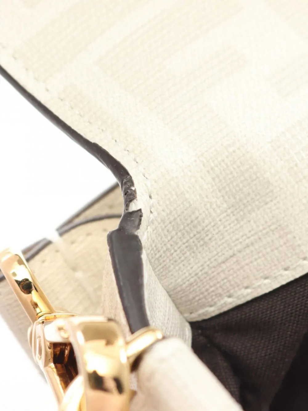 Pre-owned Fendi X Antonio Lopex 2010s Mamma Baguette Two-way Bag In Neutrals