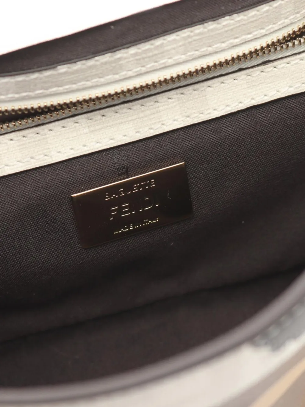 Pre-owned Fendi X Antonio Lopex 2010s Mamma Baguette Two-way Bag In Neutrals