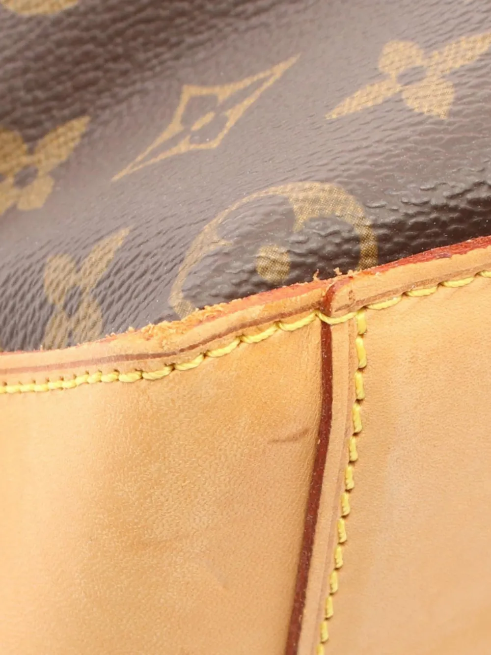 Pre-owned Louis Vuitton 2003 Kabamezo Monogram Tote Bag In Brown