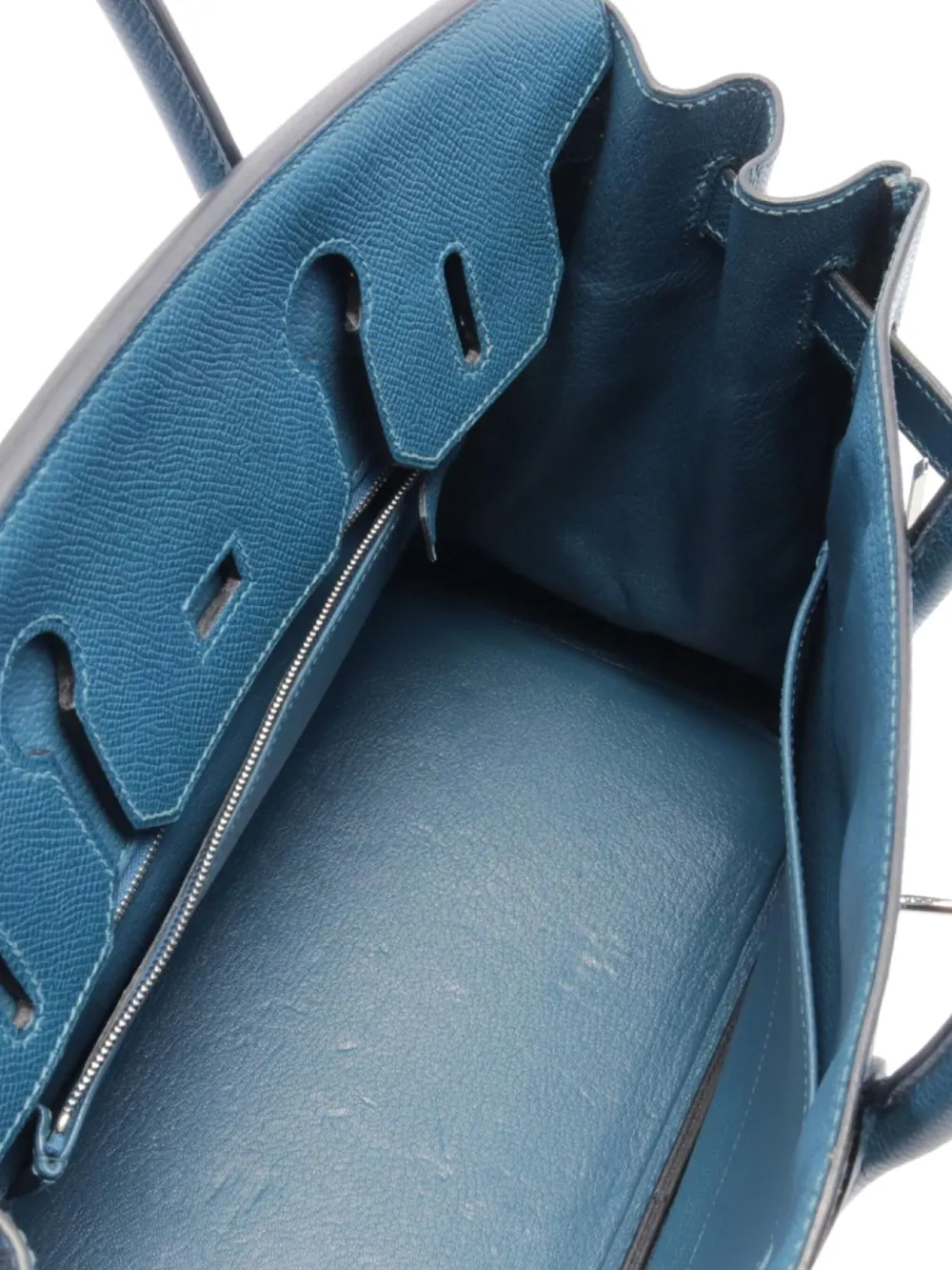 Pre-owned Hermes 2008 Birkin 30 Handbag In 蓝色