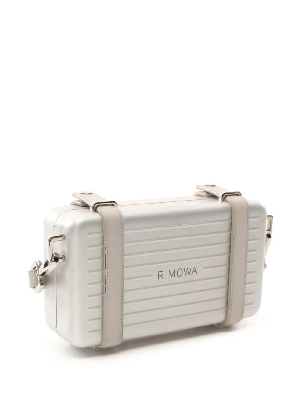 Christian Dior Pre-Owned x Rimowa 2000 leren schoudertas - Zilver