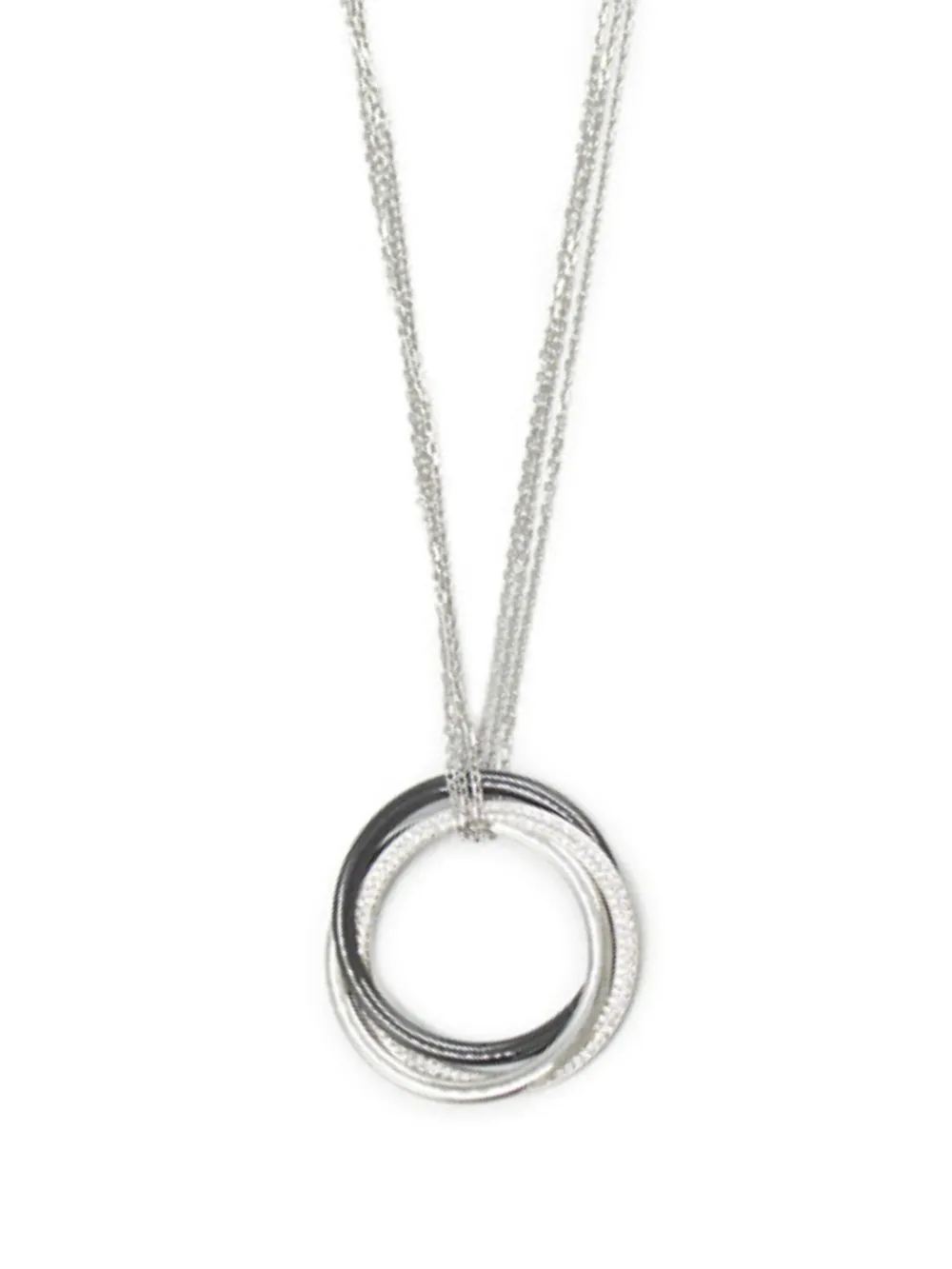Cartier 2010s トリニティ ダイヤモンド ネックレス 18Kホワイトゴールド - シルバートーン Cartier 2010s トリニティ ダイヤモンド ネックレス 18Kホワイトゴールド - シルバートーン