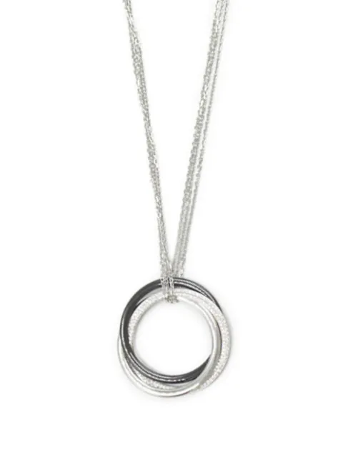 Cartier 2010s 18K white gold Trinity diamond necklace