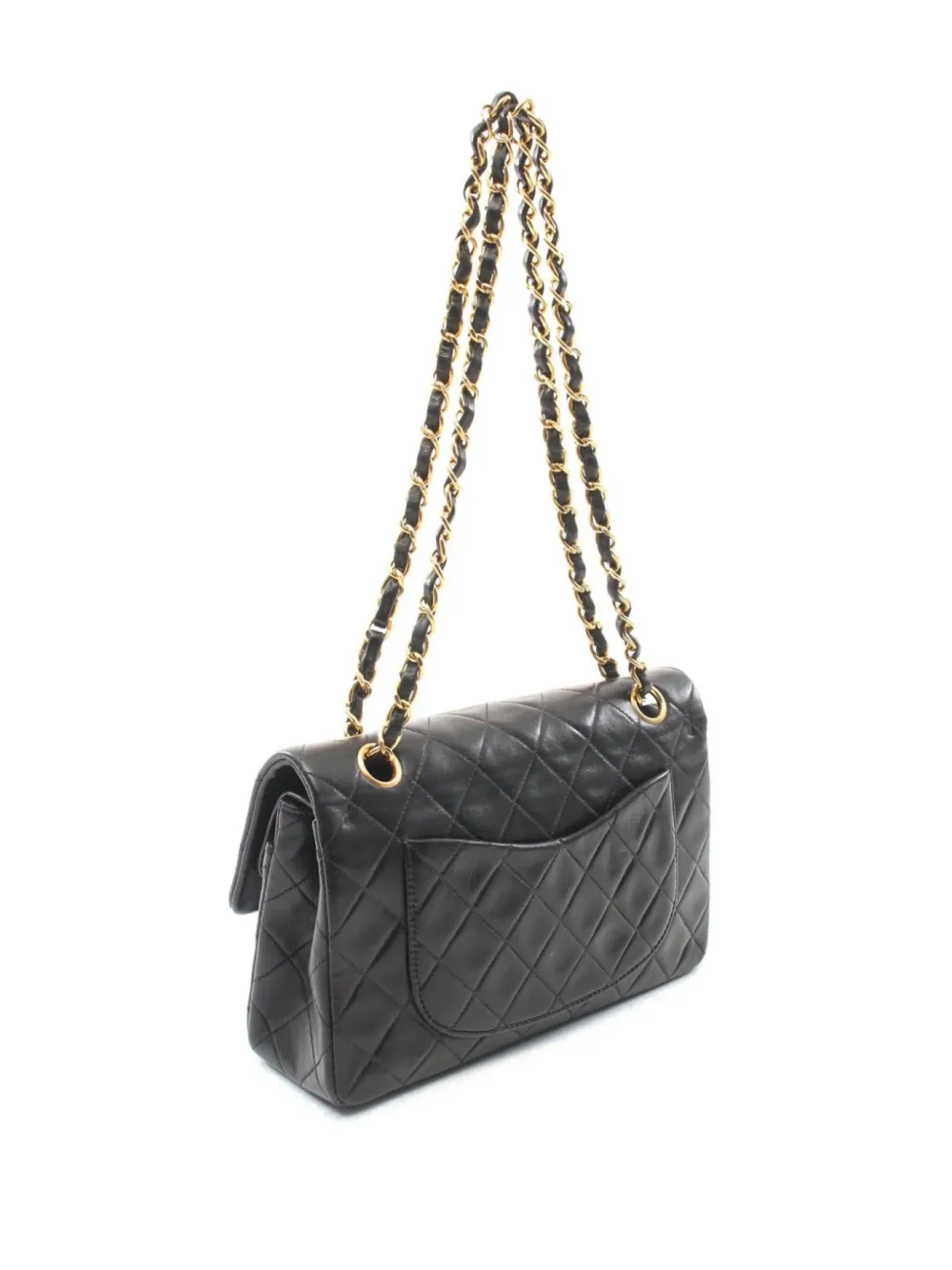 CHANEL Pre-Owned 1991-1994 Double Flap schoudertas - Zwart