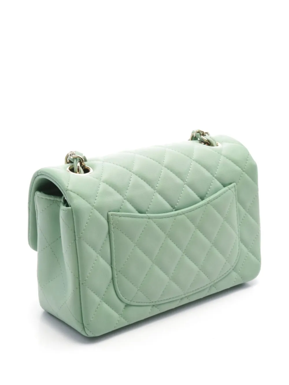 CHANEL Pre-Owned 2021 mini Classic Flap shoulder bag - Groen