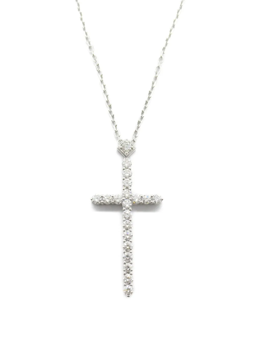 Cartier 2010s プレオウンド ダイヤモンド ペンダント ネックレス 18Kホワイトゴールド - シルバートーン Cartier 2010s プレオウンド ダイヤモンド ペンダント ネックレス 18Kホワイトゴールド - シルバートーン