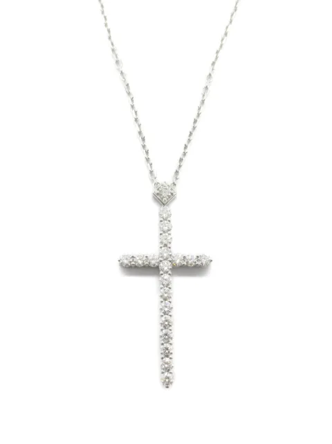 Cartier 2010s pre-owned 18kt white gold diamond pendant necklace 