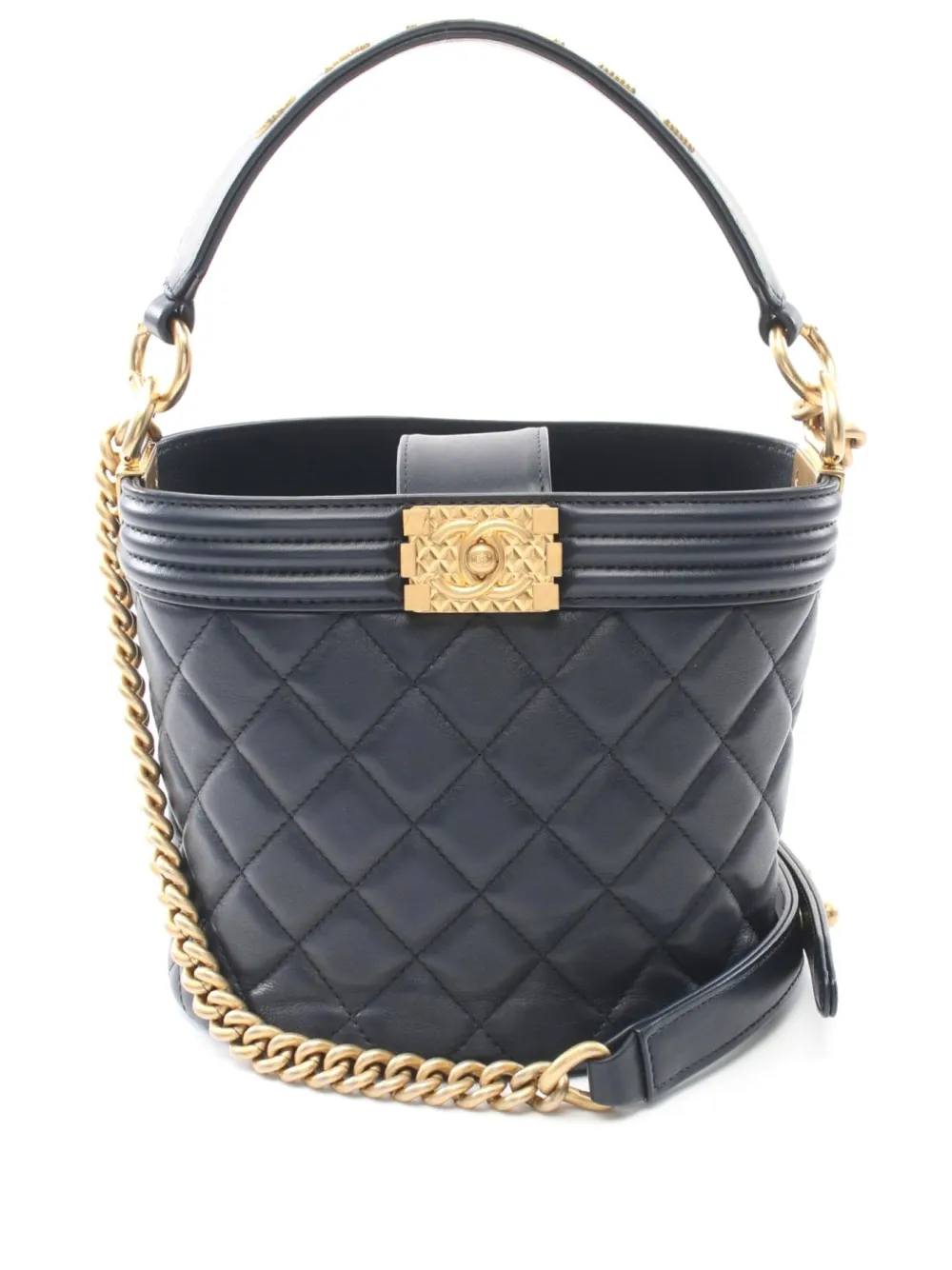 CHANEL Pre-Owned 2020-2021 Boy Chanel bucket bag | Blue | Image 1