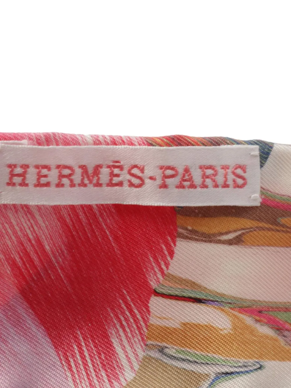 Hermès Pre-Owned 2010s All-Over Marble silk twilly - Roze