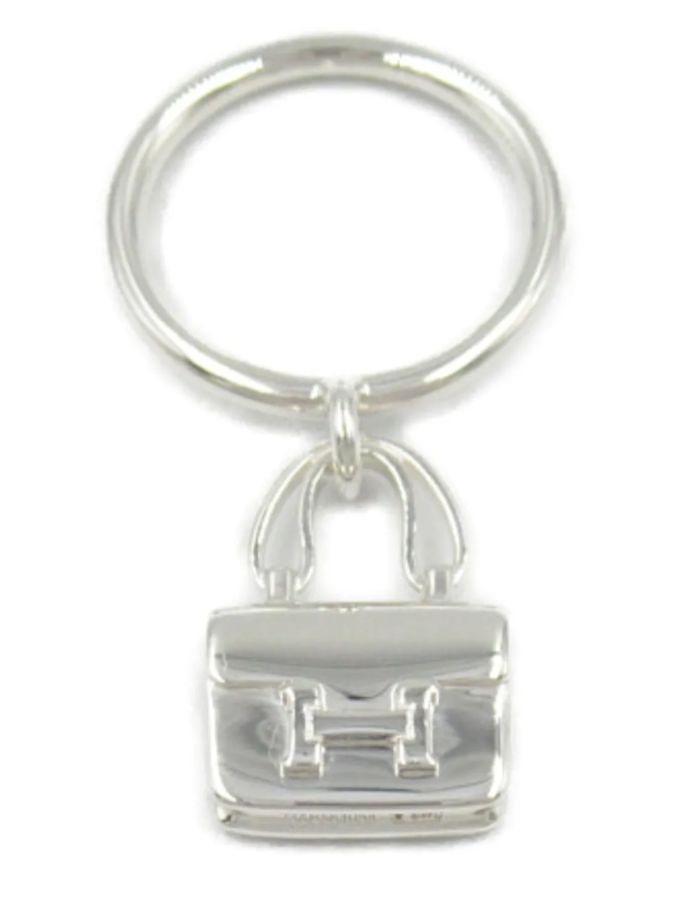 Pre-owned Hermes 2010s Amulettes Constance Ring In Silver