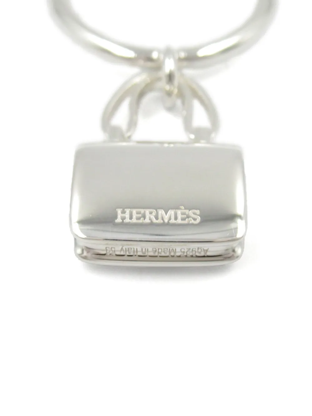 Pre-owned Hermes 2010s Amulettes Constance Ring In Silver