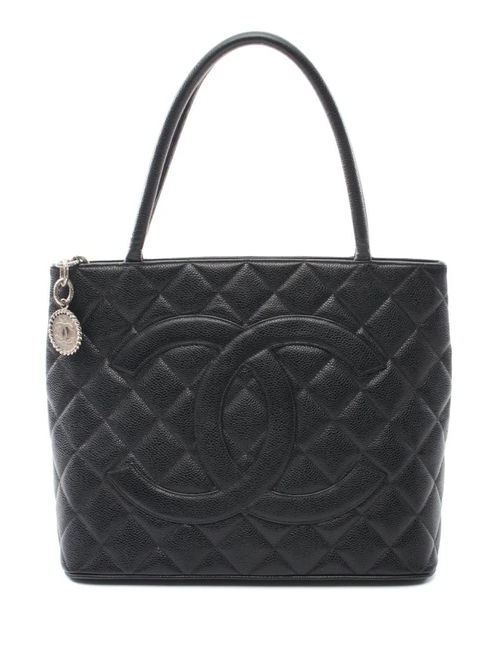 CHANEL Pre-Owned 2000-2002 タイムレス ハンドバッグ - ブラック CHANEL Pre-Owned 2000-2002 タイムレス ハンドバッグ - ブラック