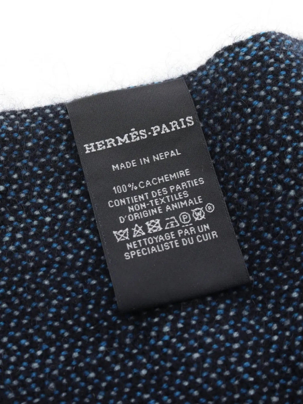 Hermès Pre-Owned 2010s Granite Marine scarf - Blauw