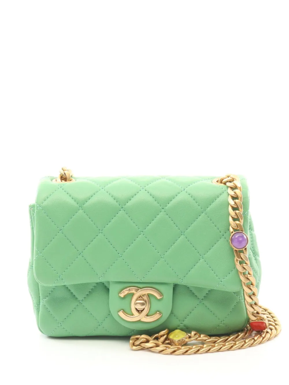 CHANEL Pre-Owned 2021-2022 Resin Square Flap shoulder bag | Pink | Image 1