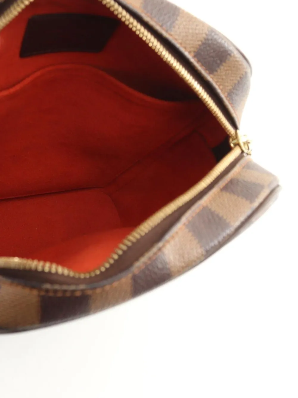 Pre-owned Louis Vuitton 2001 Ipanema Damier Ebene Pm Crossbody Bag In 褐色