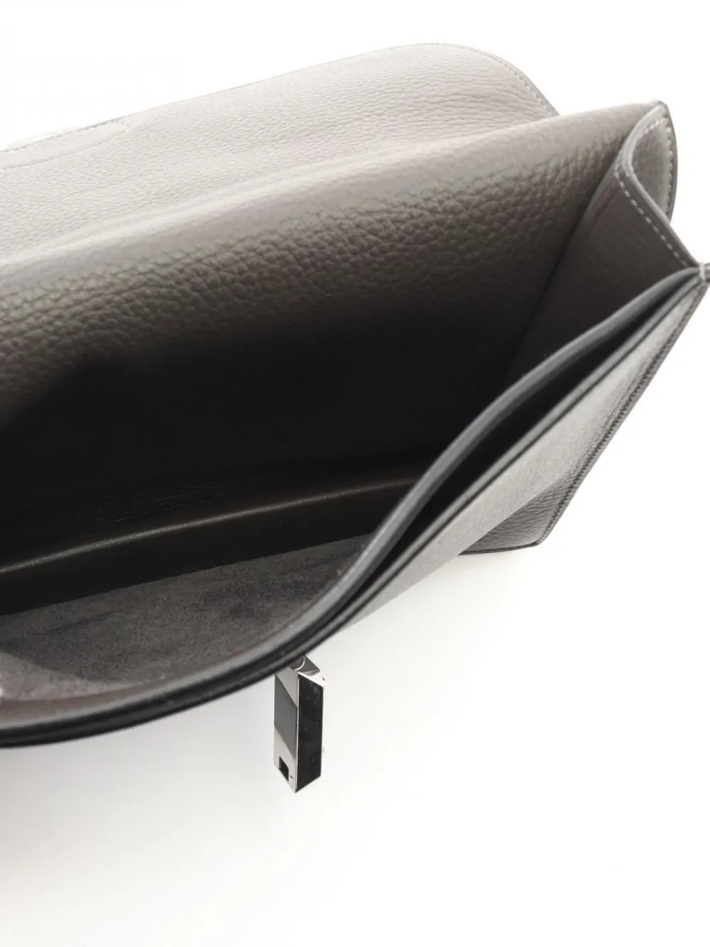 Pre-owned Hermes 2007 Sac A Depeche 27 Briefcase In 黑色