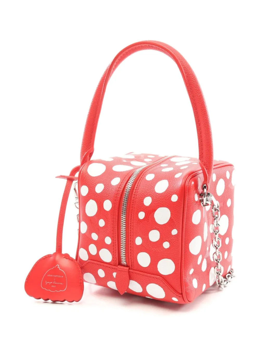 Louis Vuitton Pre-Owned x Yayoi Kusama 2021 Empreinte leren handtas - Rood