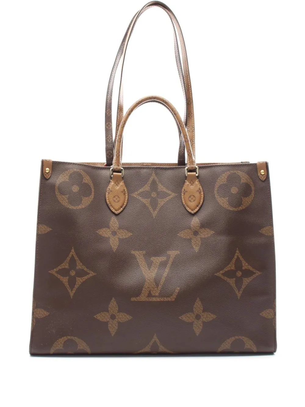 Louis Vuitton Pre-Owned 2019 オン ザ ゴー GM ハンドバッグ - ブラウン Louis Vuitton Pre-Owned 2019 オン ザ ゴー GM ハンドバッグ - ブラウン