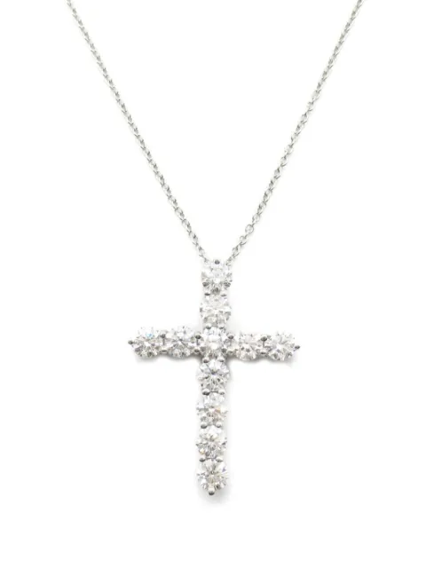 Tiffany & Co. Pre-Owned قلادة بلاتين بدلاية مرصعة بألماس من عقد 2010