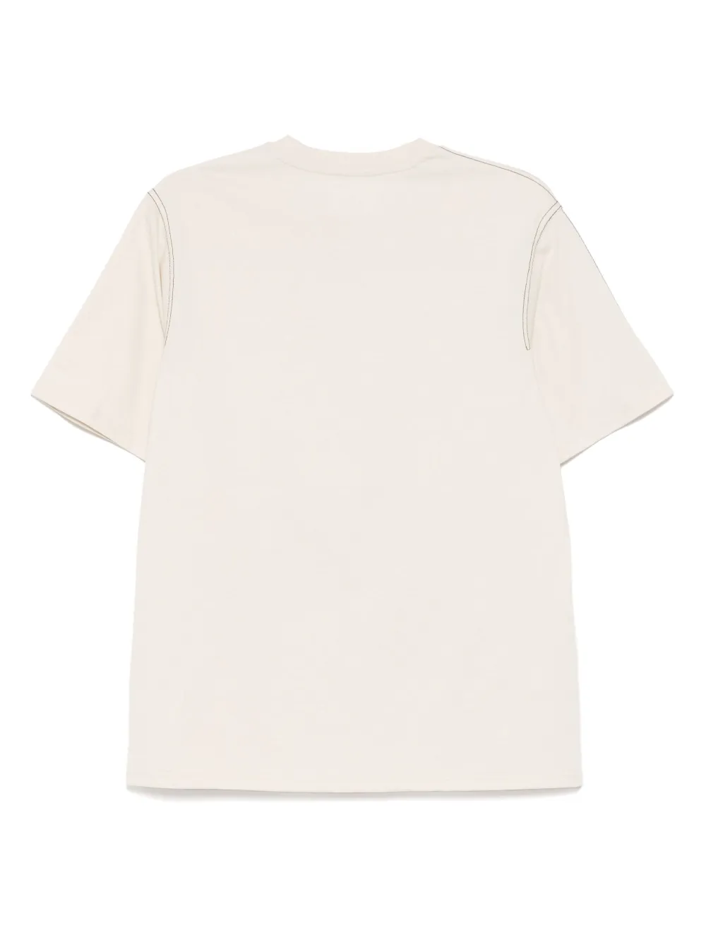 Izzue T-shirt met geborduurd logo - Beige