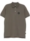 izzue logo-patch polo shirt - Green