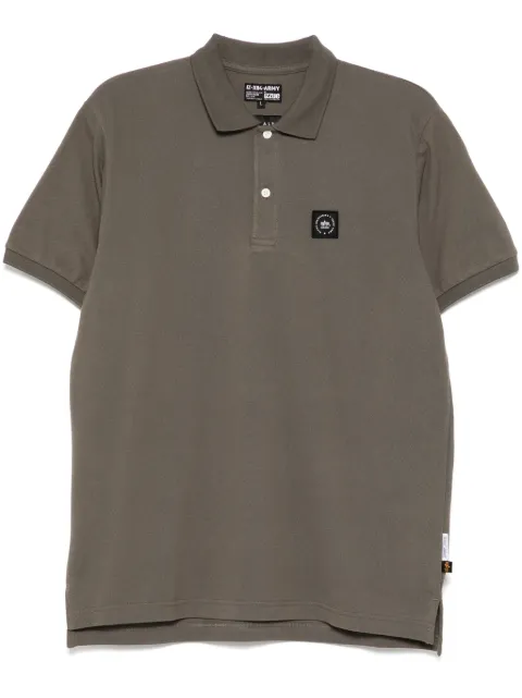 izzue playera tipo polo con parche del logo
