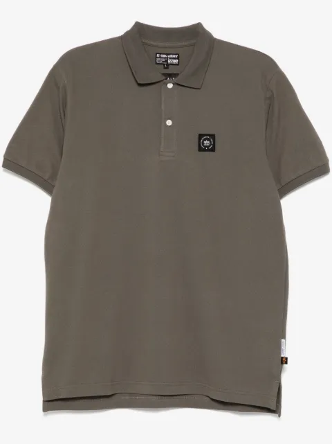 izzue logo-patch polo shirt