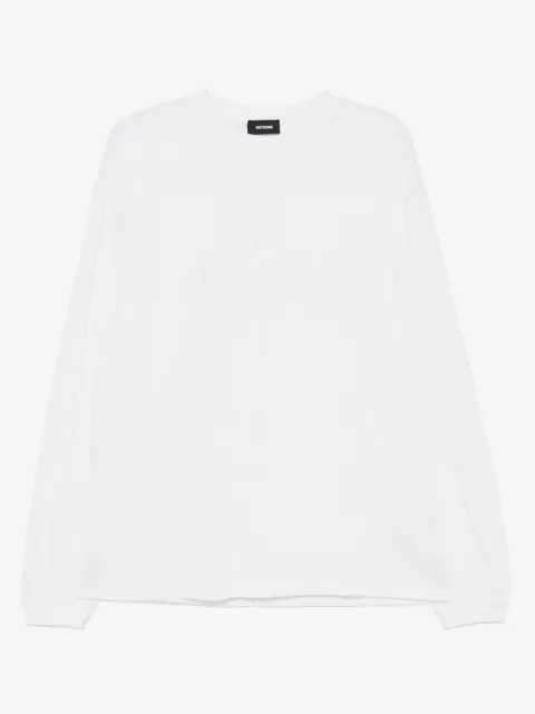 We11done faux-pearl T-shirt