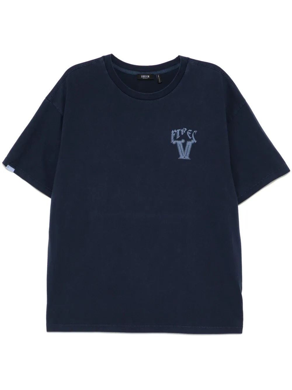 FIVE CM playera con estampado gráfico | azul | Image 1