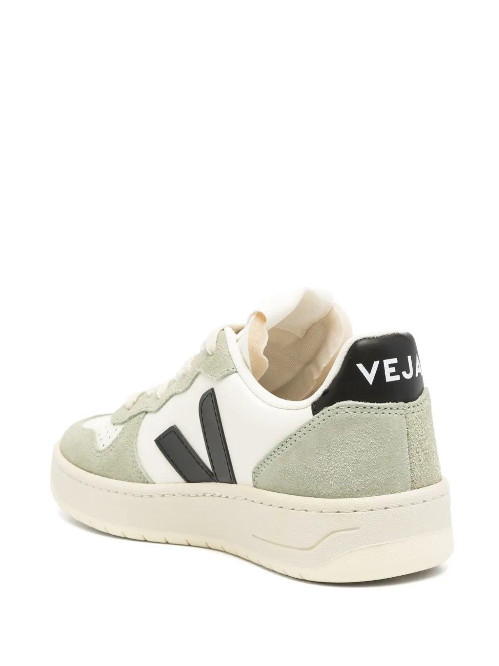 VEJA V-10 leather sneakers Green