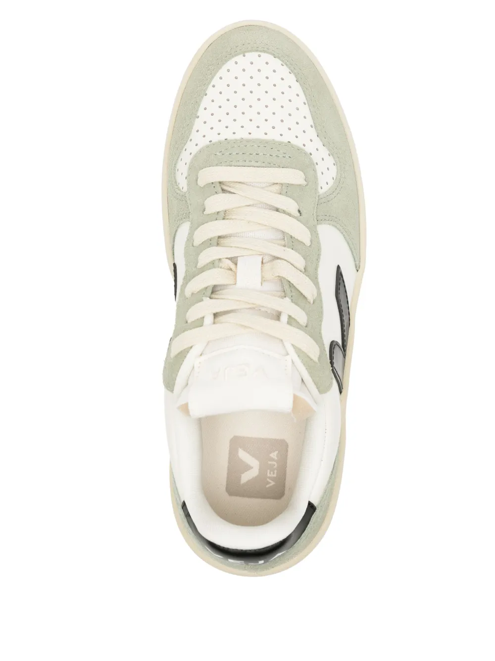 VEJA V-10 leather sneakers Green