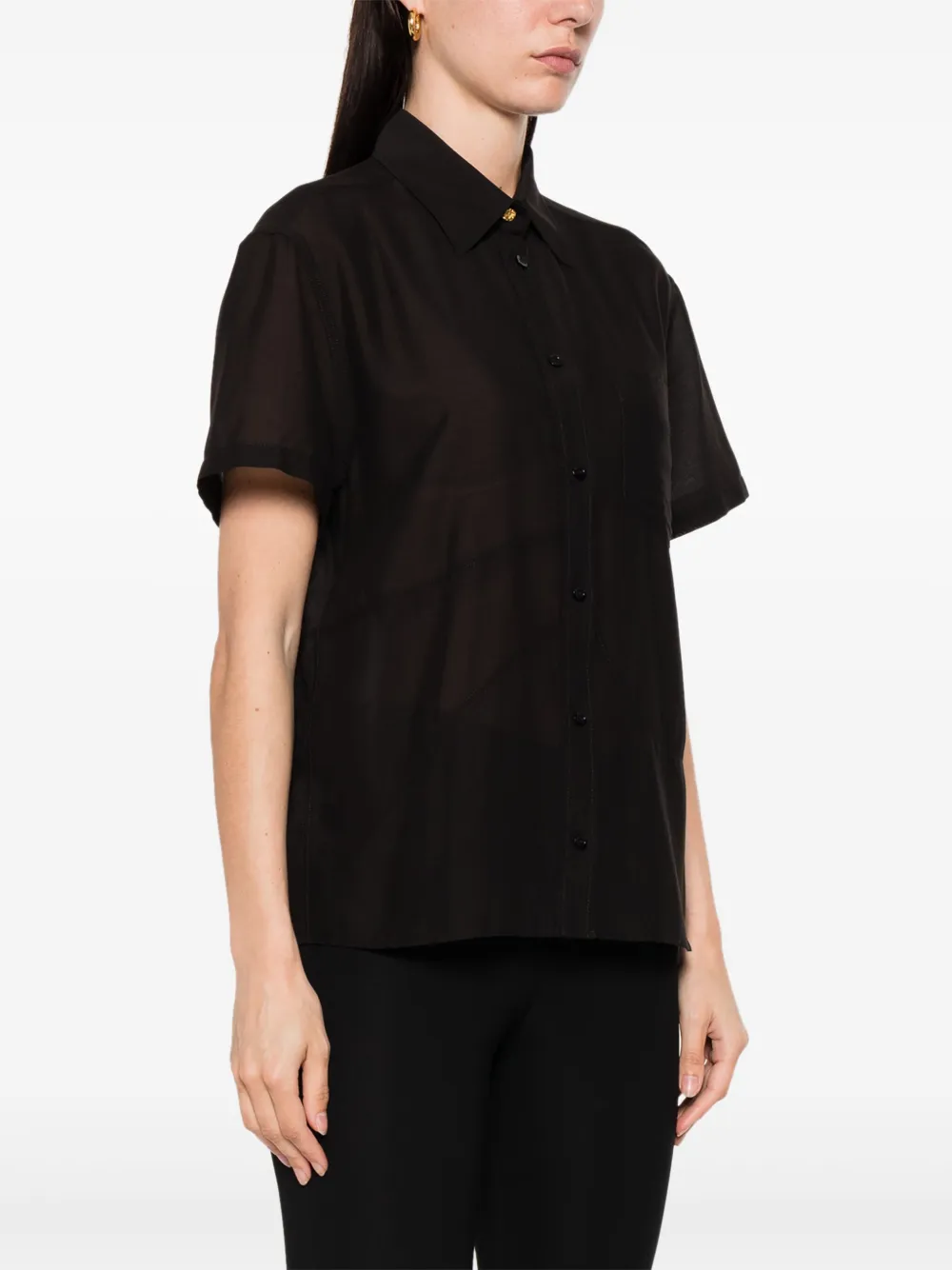 Moschino Blouse met borstzak Zwart