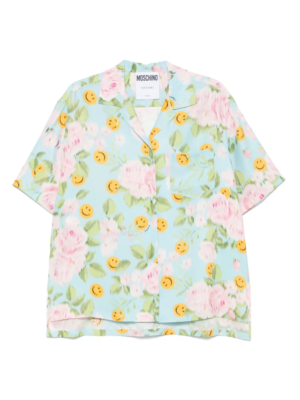 x Smiley silk shirt