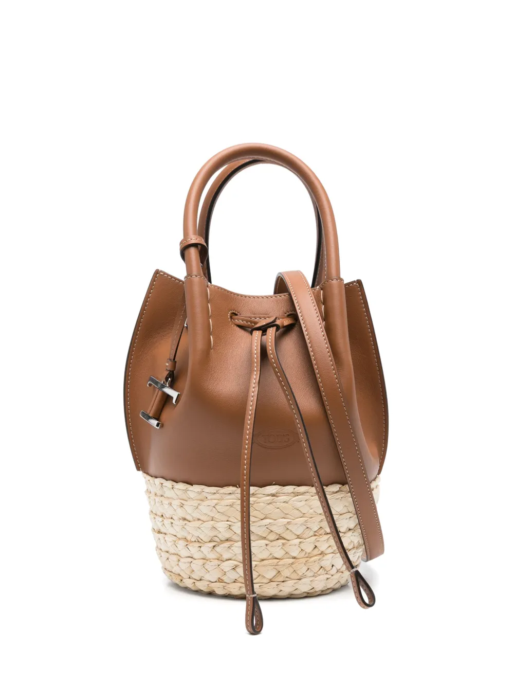 Tod's T Timeless bucket-tas met logo Bruin