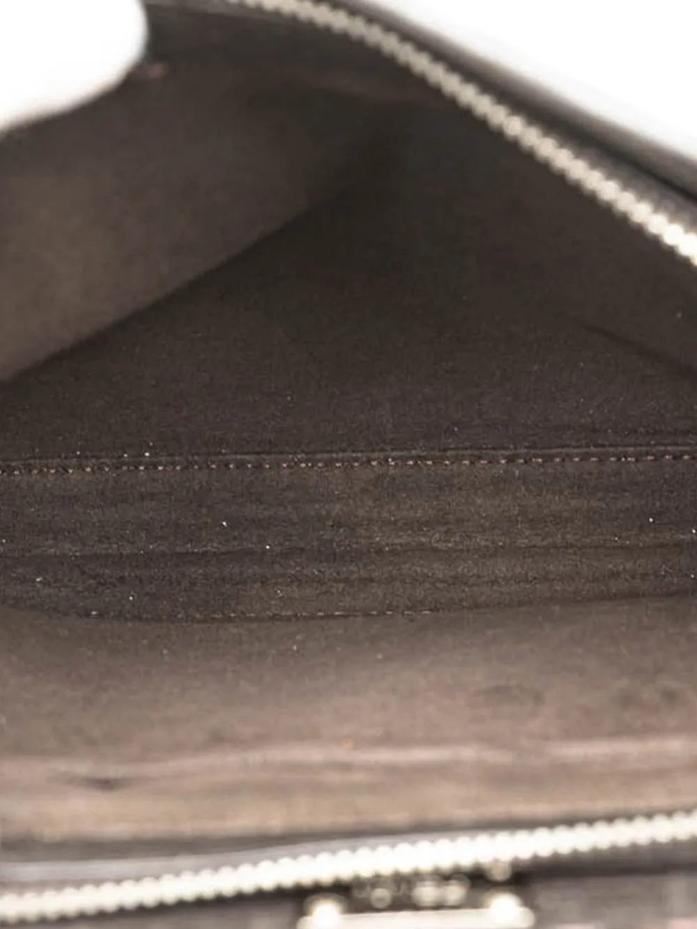 Pre-owned Fendi 2000-2010 Mini Calfskin Romano Selleria Peekaboo Iconic Fit Satchel In Brown