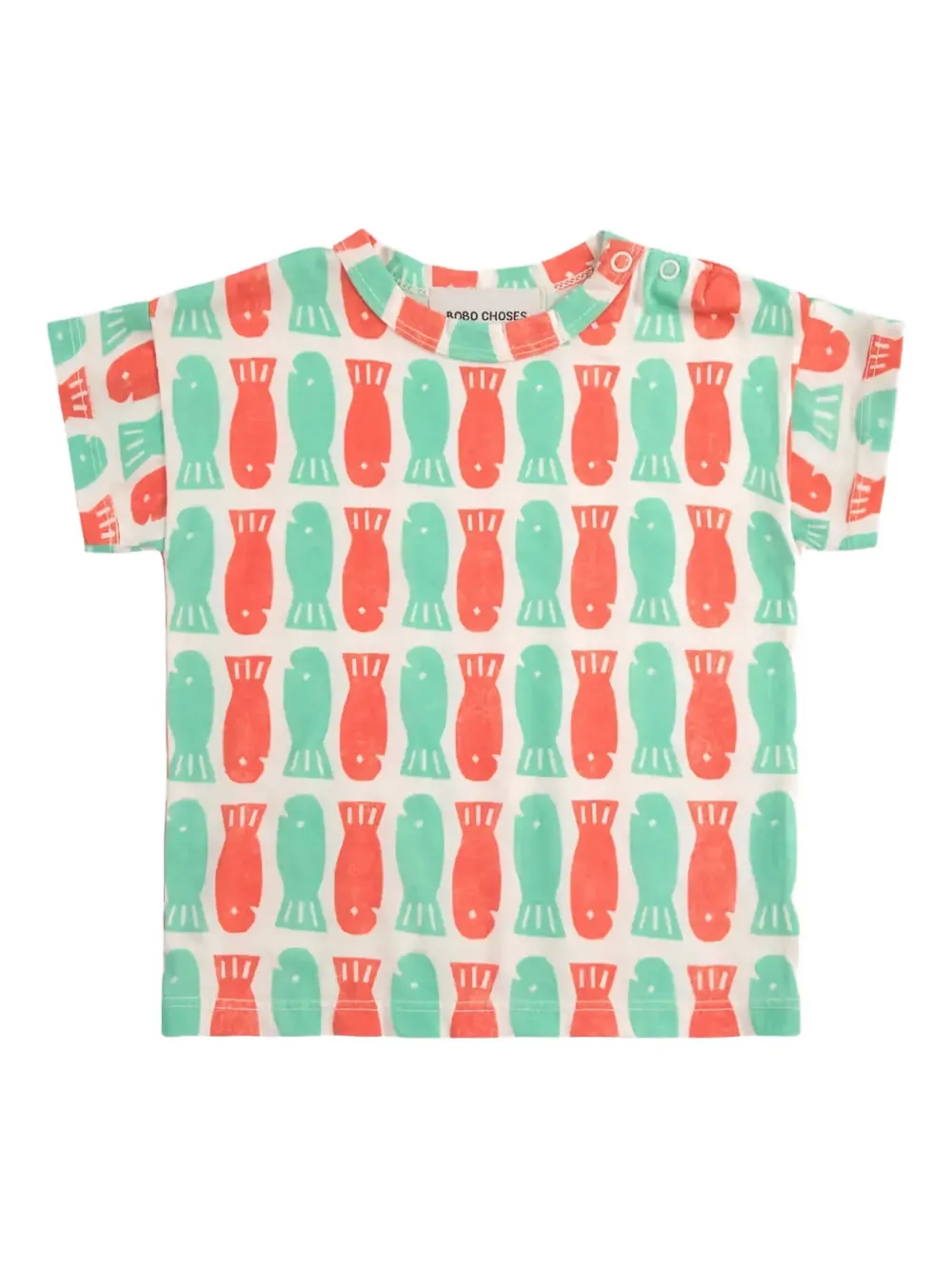 Bobo Choses fish-print T-shirt | Green | Image 1