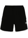 izzue logo-patch cargo shorts - Black