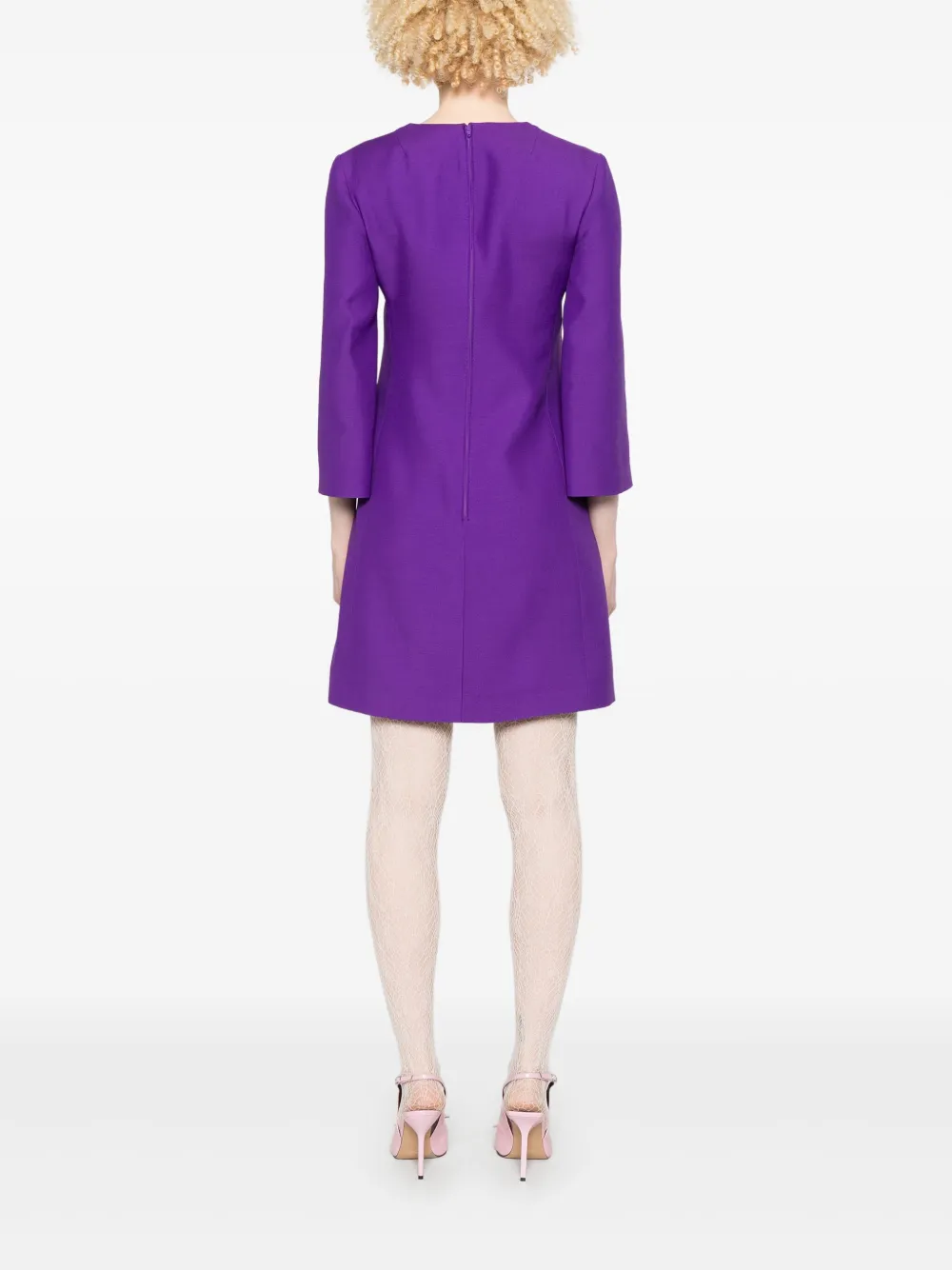 Valentino Garavani Mini-jurk met strikdetail Paars