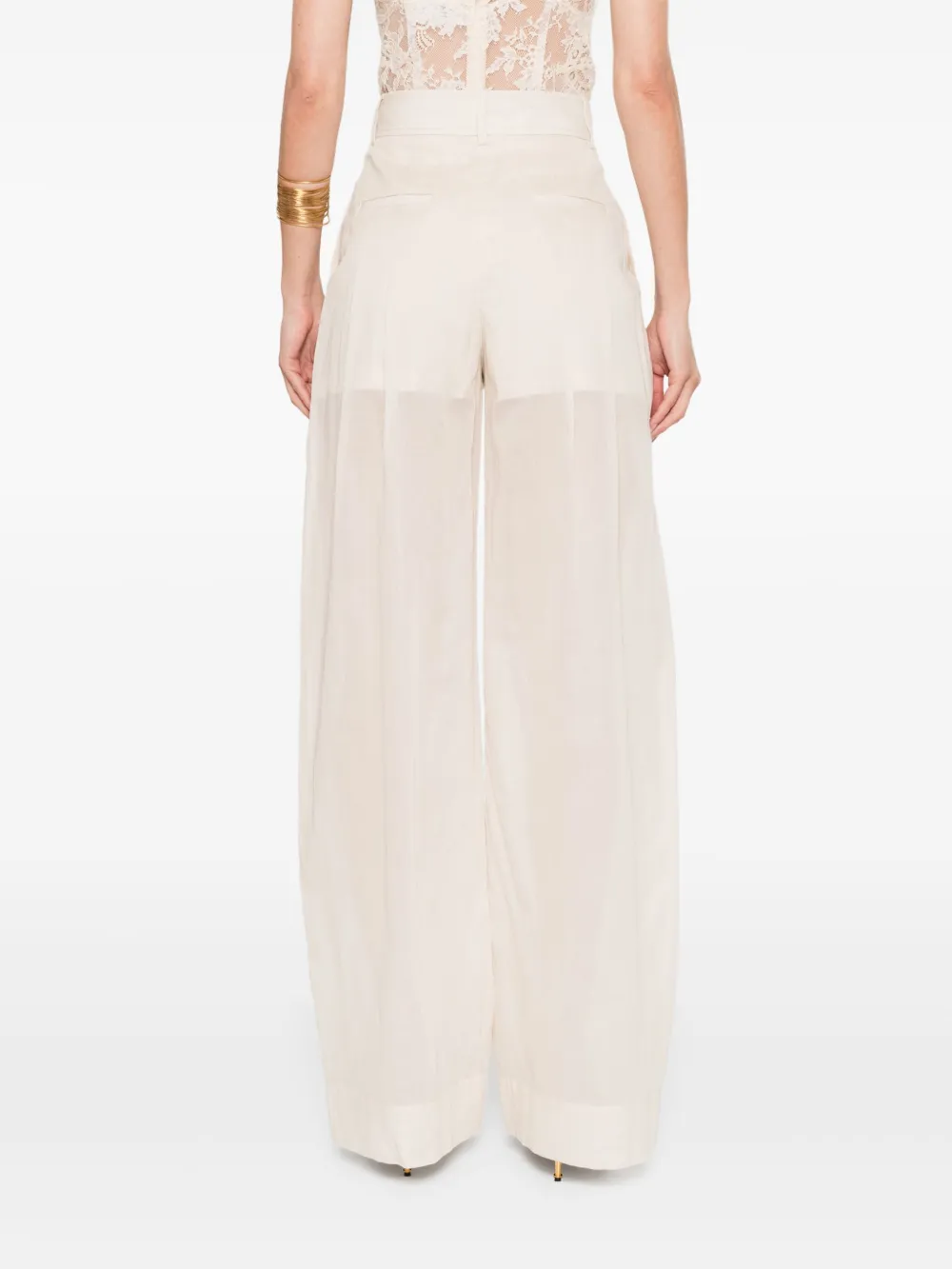 Alberta Ferretti Katoenen broek Beige
