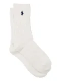 Polo Ralph Lauren logo socks - White